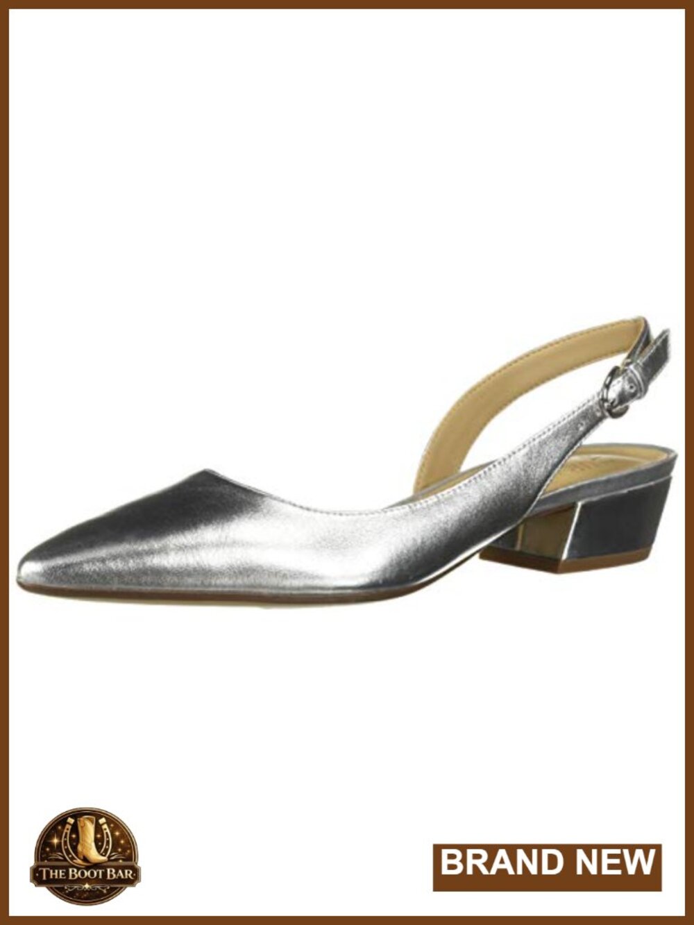 Slingback Pump with Contour+ Technology, Pointed Toe, Non-Slip Outsole